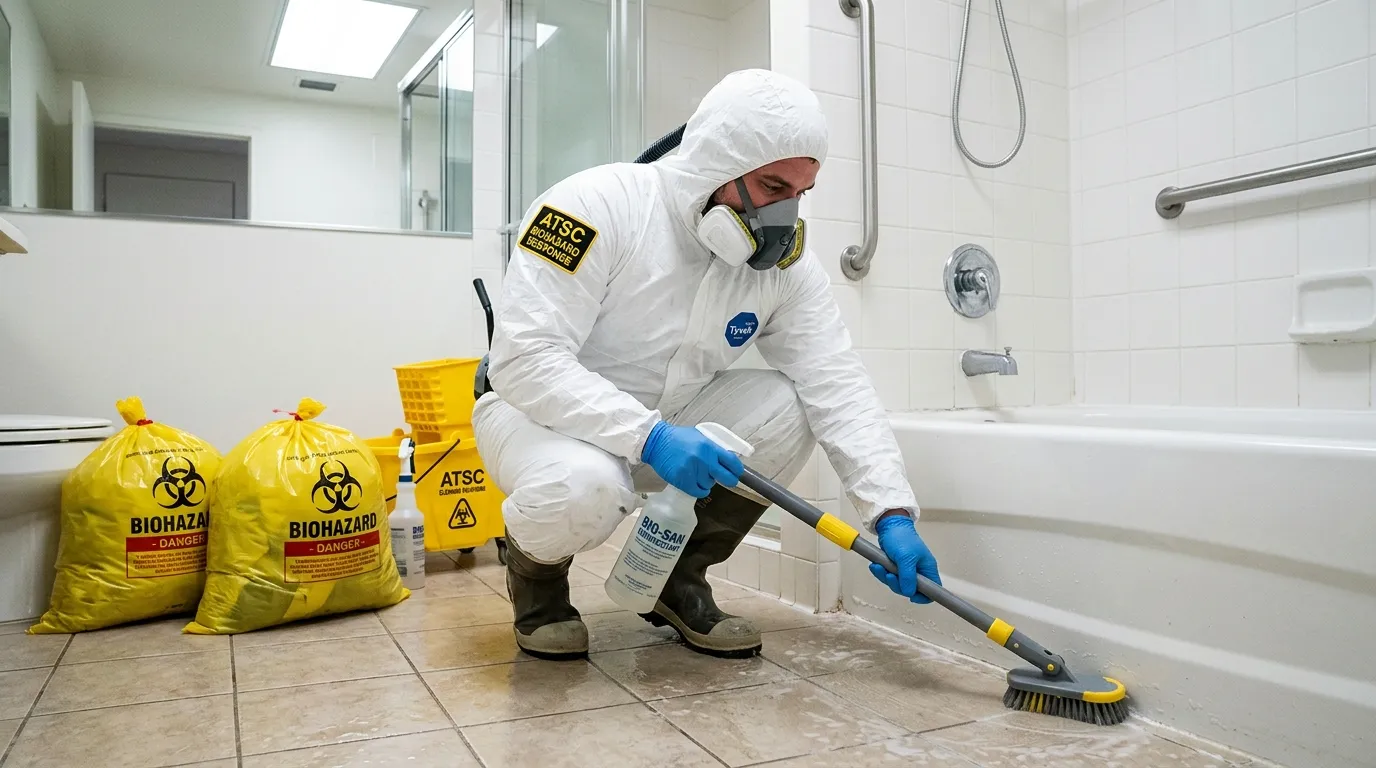 Decontamination equipment deployed for Blood Cleanup in Claremont